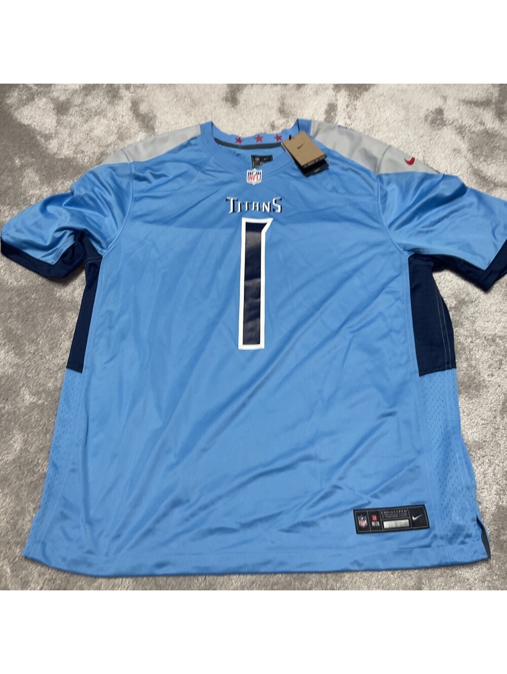 Tennessee Titans Ward #1 Nike Game Jersey Blue Men's XXL NWT
